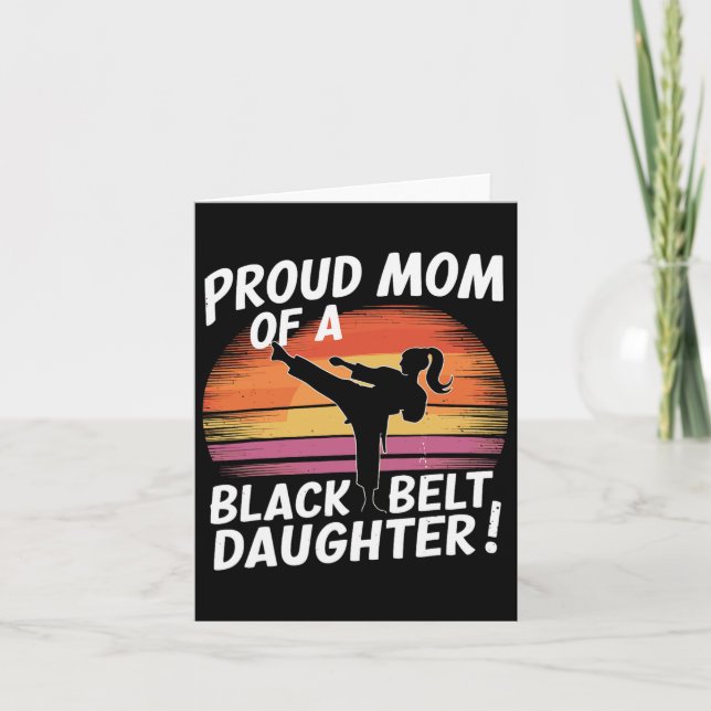 Carte Fier Maman D'Une Fille De Ceinture Noire 13 (Devant)