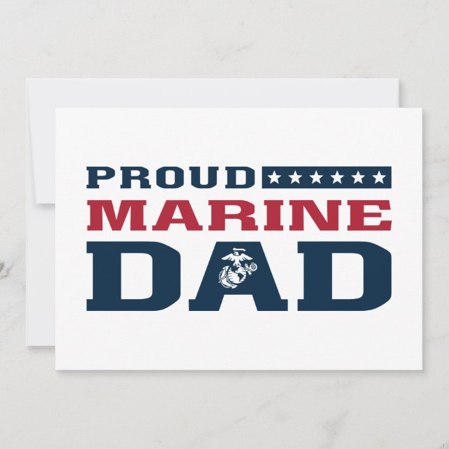 Carte Fier Marine Papa - Couleur (Devant)