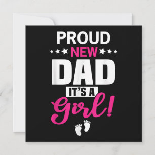 Carte Fier Nouveau Papa C'est une fille