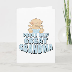 Carte FIER NOUVEAU T-shirt grand-mère