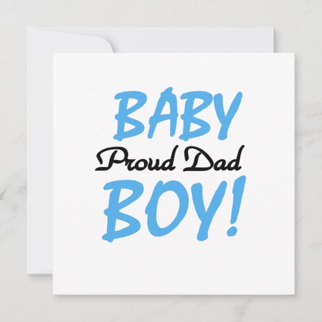 Carte Fier papa bébé cadeaux de garçon (Devant)