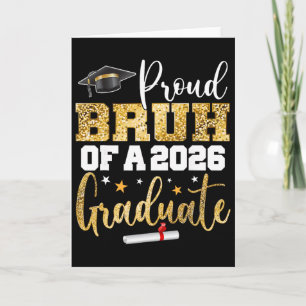 Carte Fière Bruh D'une Cl De 2026 Diplômé(e) Senior Dipl