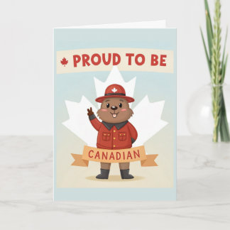 Carte Fière d'être Canadienne
