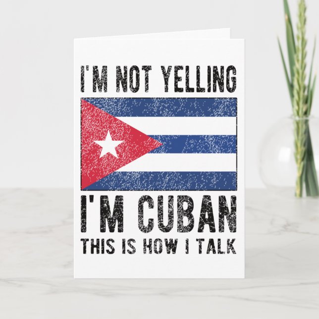 Carte Fière du patrimoine cubain Cuba Racines Drapeau cu (Devant)