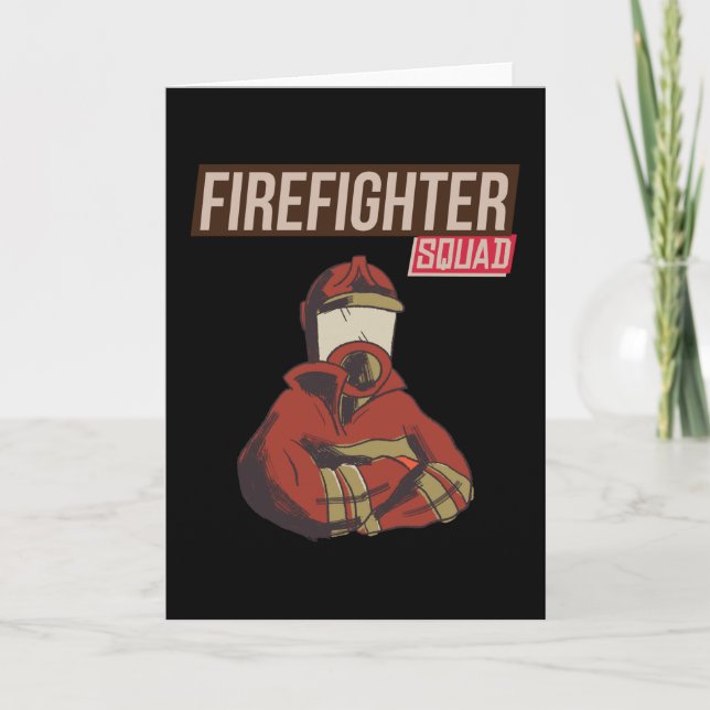 Carte Fière escouade de pompiers (Devant)