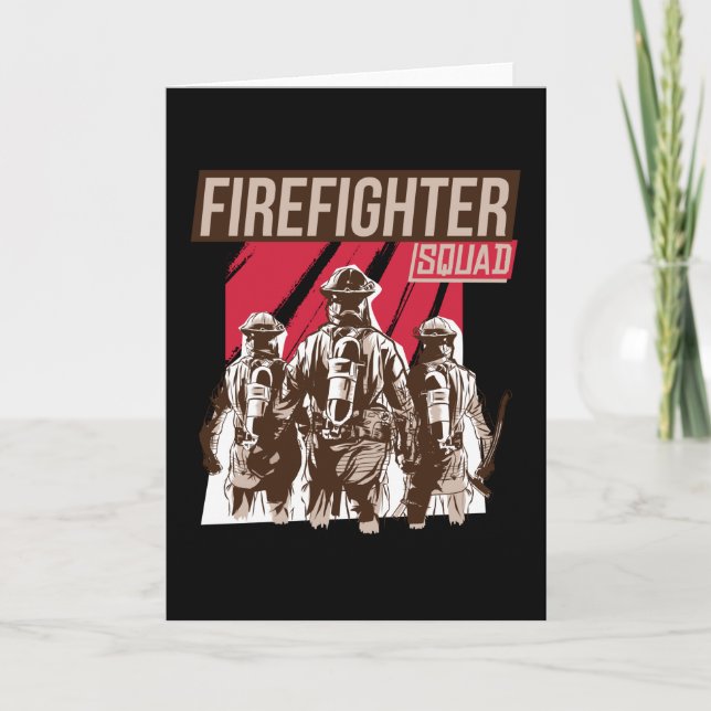 Carte Fière escouade de pompiers (Devant)