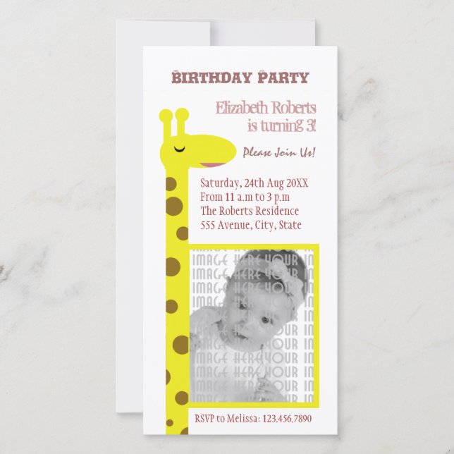 Carte Fière Giraffe (Devant)
