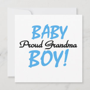 Carte Fière Grand-mère Baby-Boy Cadeaux