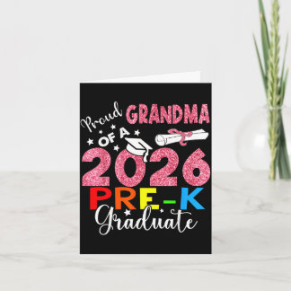 Carte Fière grand-mère de la promotion 2026 de pré-mater