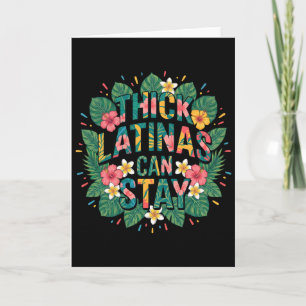 Carte Fière Latina drôle - Les Latinas rondes peuvent re