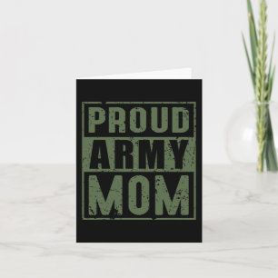 Carte Fière maman de l'armée Vétéran militaire américain