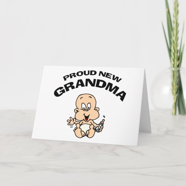 Carte Fière nouvelle grand-mère (Devant)