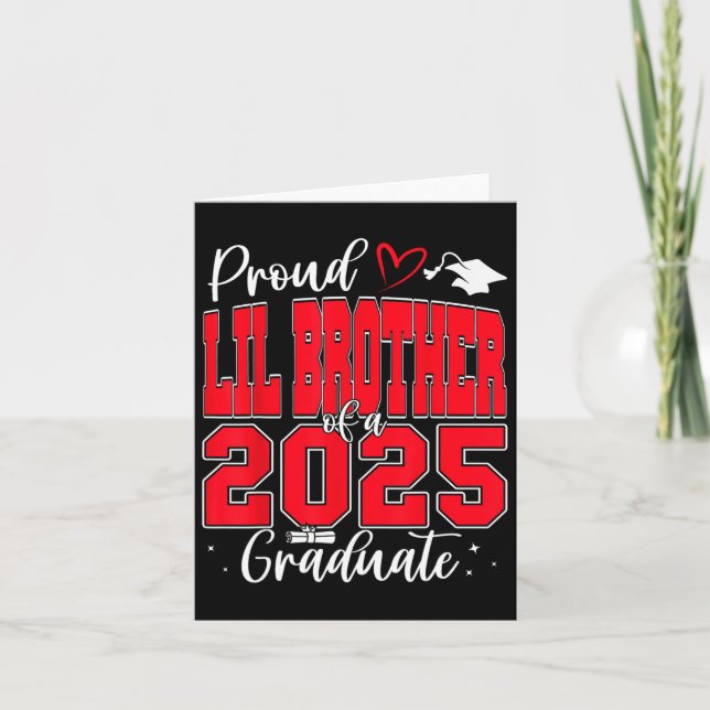 Carte Fière petit frère d'un diplômé de la promotion 202 (Devant)