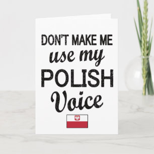 Carte Fière Racines polonaises Pologne Drapeau Patrimoin