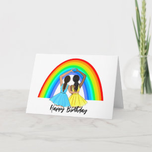 Carte Fierté amitié Big Bright Rainbow Joyeux anniversai