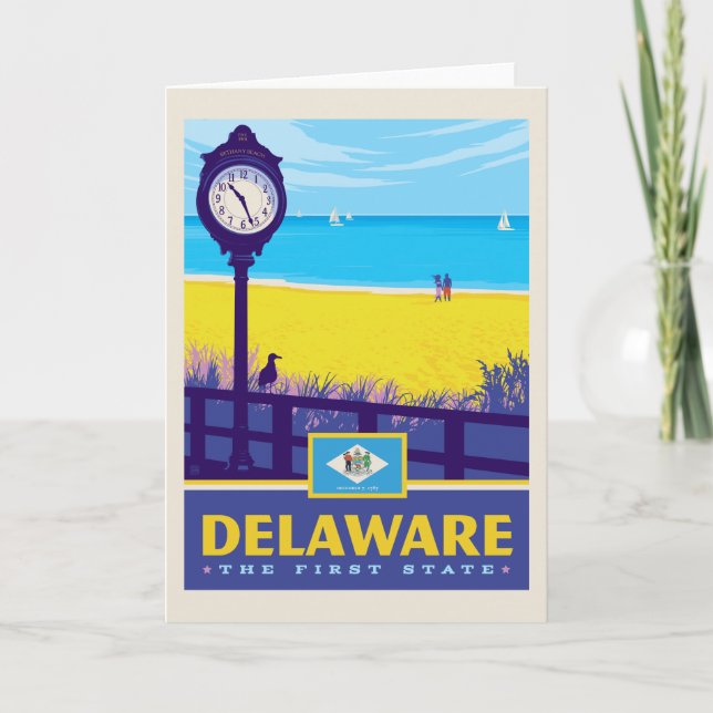 Carte Fierté de l'État | Delaware (Devant)