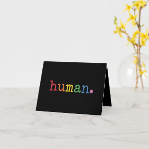 Carte Fierté Humaine LGBT Arc-en-ciel Égalité LGBTQ