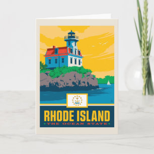 Carte Fierté   Île de Rhode d'état