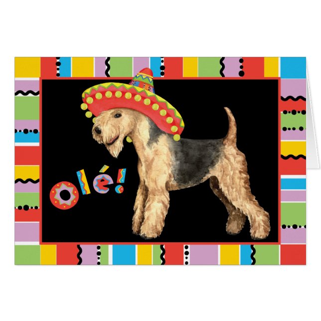Carte Fiesta Lakeland Terrier (Devant horizontal)