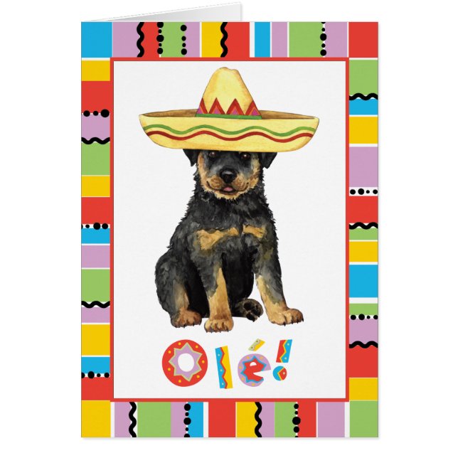 Carte Fiesta Rottweiler (Devant)