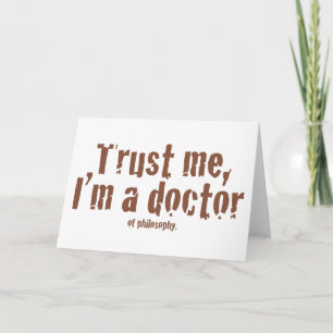 Carte Fiez-vous à moi, je suis médecin...
