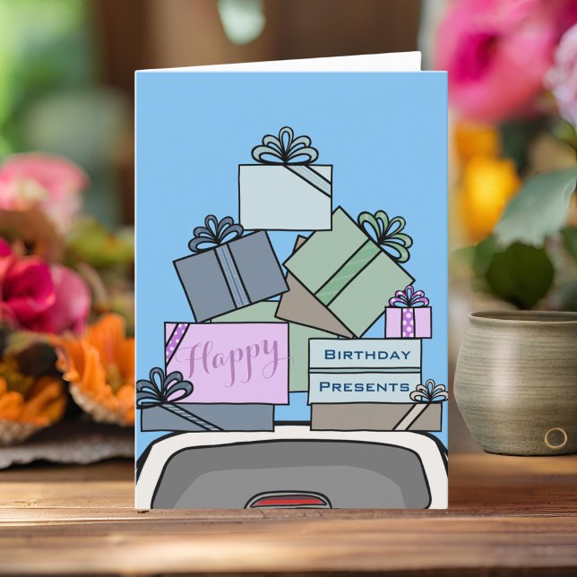 Carte Figarations Figaro Conducteur De Voiture Bonne Car (A fun figaro birthday card to send to you car or your figgy loving friend)