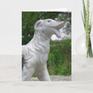 Carte Figurine de chien antique