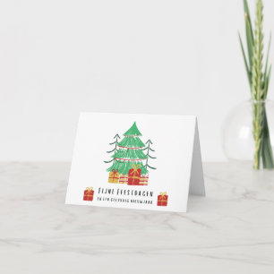 Carte Fijne Feestdagen (kerstkaart) Noël néerlandais