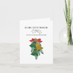 Carte Fijne Feestdagen (kerstkaart) Noël néerlandais