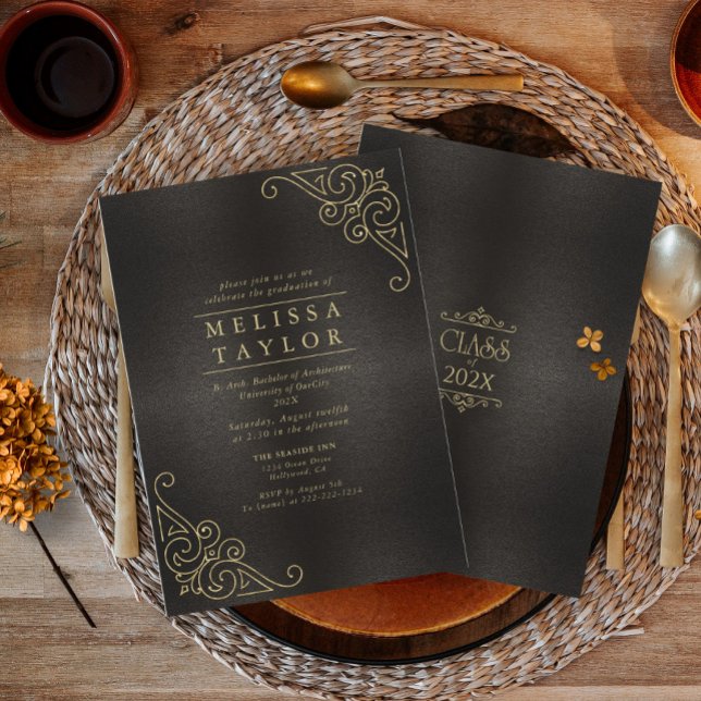 Carte Filigree fin Gold ID908 (Créateur téléchargé)