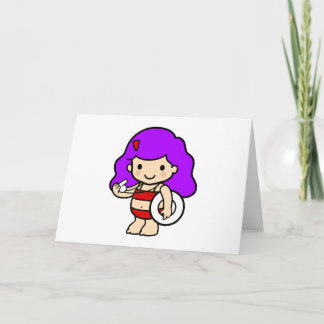 Carte Fille 2 de maître nageur