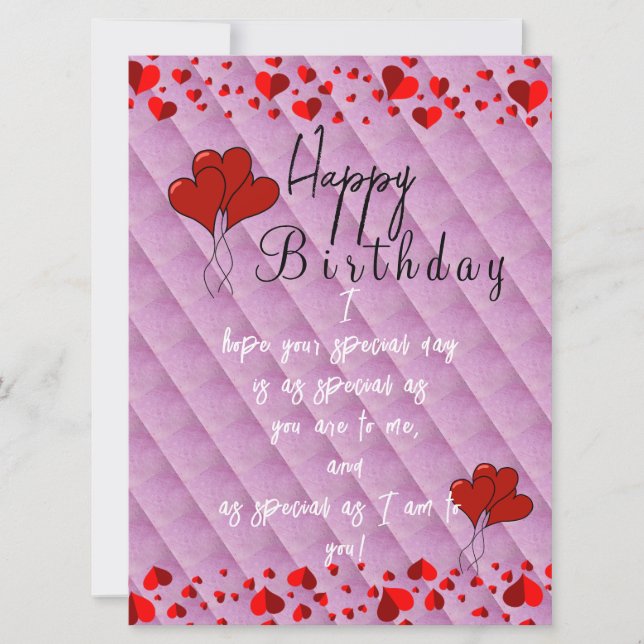 Carte Fille ami anniversaire (Devant)