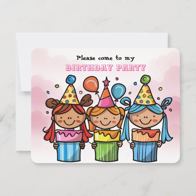 Carte Fille Anniversaire Appartement de vacances (Devant)