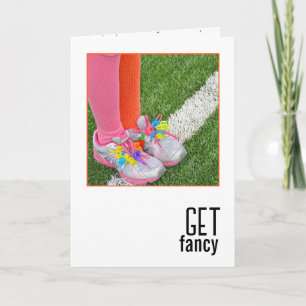 Carte Fille Anniversaire Portant Des Nettoyeurs De Tuyau