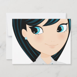 Carte fille asiatique