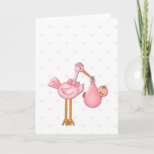 Carte fille bébé (Devant)