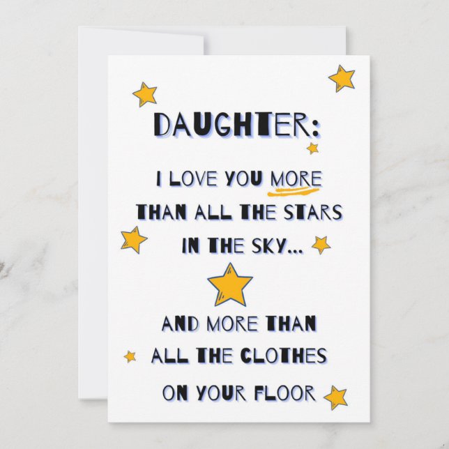 Carte fille, carte fille anniversaire (Devant)