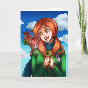 Carte Fille chanceuse