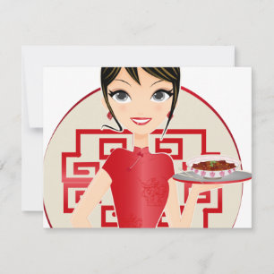 Carte fille chinoise