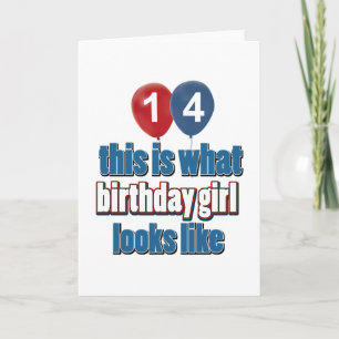 Carte Fille d'anniversaire 14