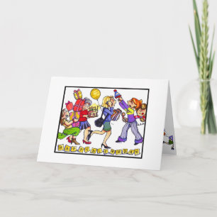 Carte "fille d'anniversaire occupée"