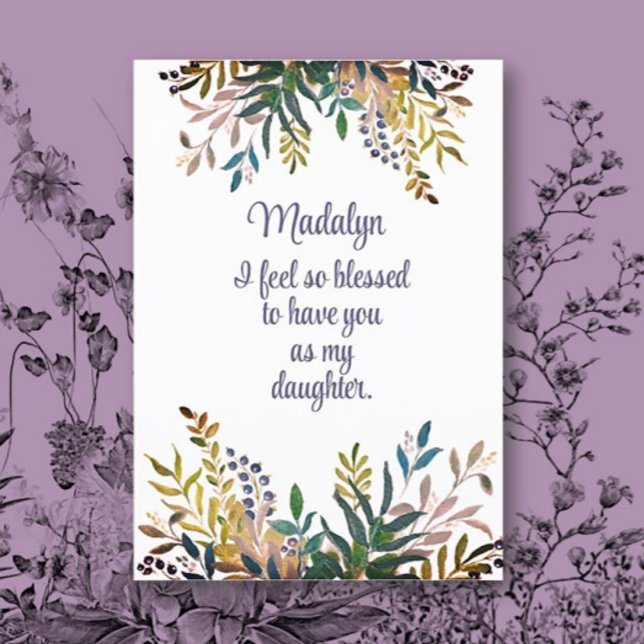 Carte fille d'anniversaire personnalisée, personne (Créateur téléchargé)