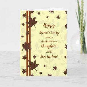 Carte Fille d'automne et son en droit Anniversaire Maria