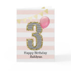 Fille de 3 ans pailletée rose et or