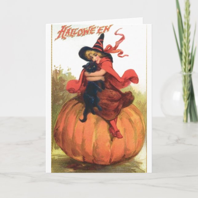 Carte Fille de Halloween (Devant)