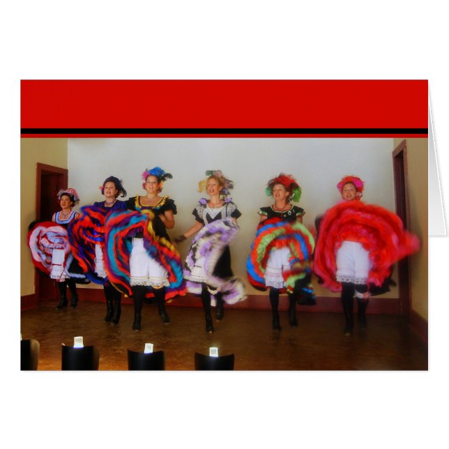 Carte fille de la salle de danse (Devant horizontal)