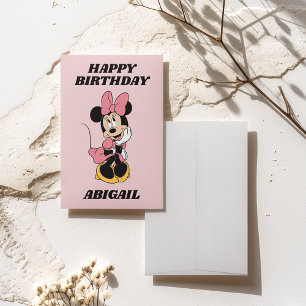 Carte Fille de la souris rose personnalisée