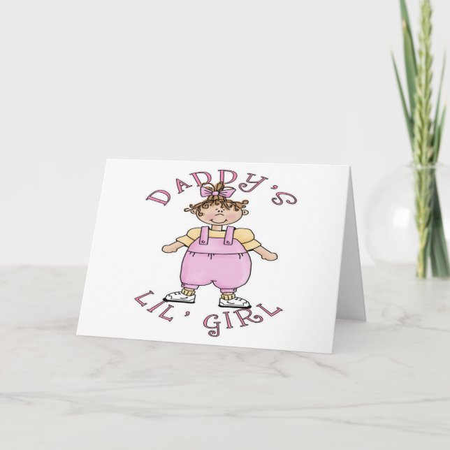 Carte Fille de Lil du papa (Devant)