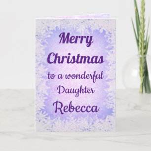 Carte Fille de Noël Joyeuse personnalisée
