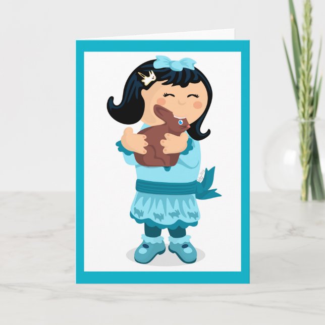 Carte fille de Pâques (Devant)
